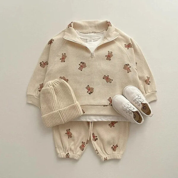 Bear printed Jogger Set