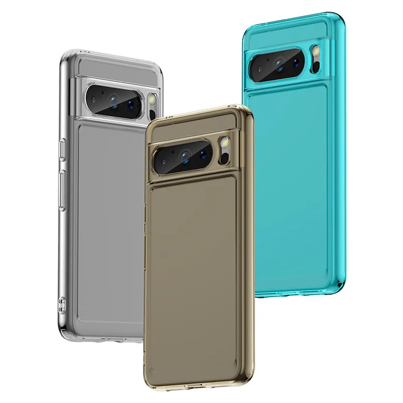 Transparent Shockproof Bumper Case For Google Pixel 8 Series - onlinemegasale.com
