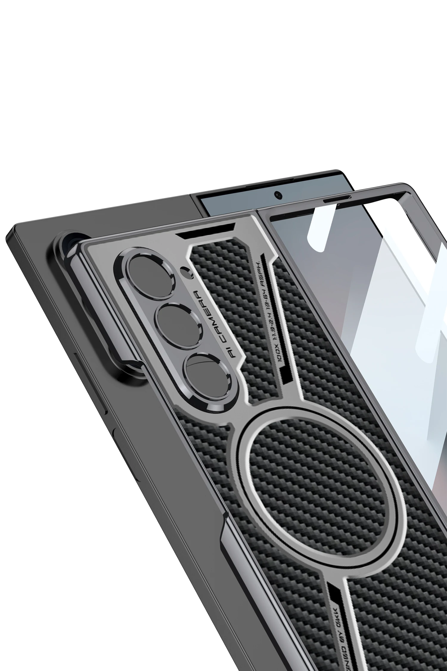 Premium Leather Magsafe Case For Samsung Galaxy Z Fold 6 - onlinemegasale.com