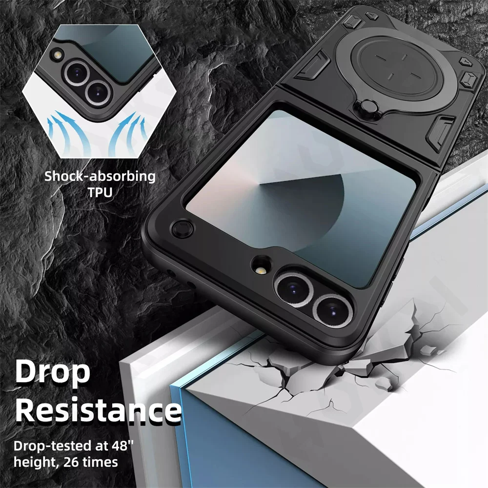 Shockproof Magnetic Case For Samsung Galaxy Z Flip 6 - onlinemegasale.com Shockproof Magnetic Case For Samsung Galaxy Z Flip 6 - onlinemegasale.com