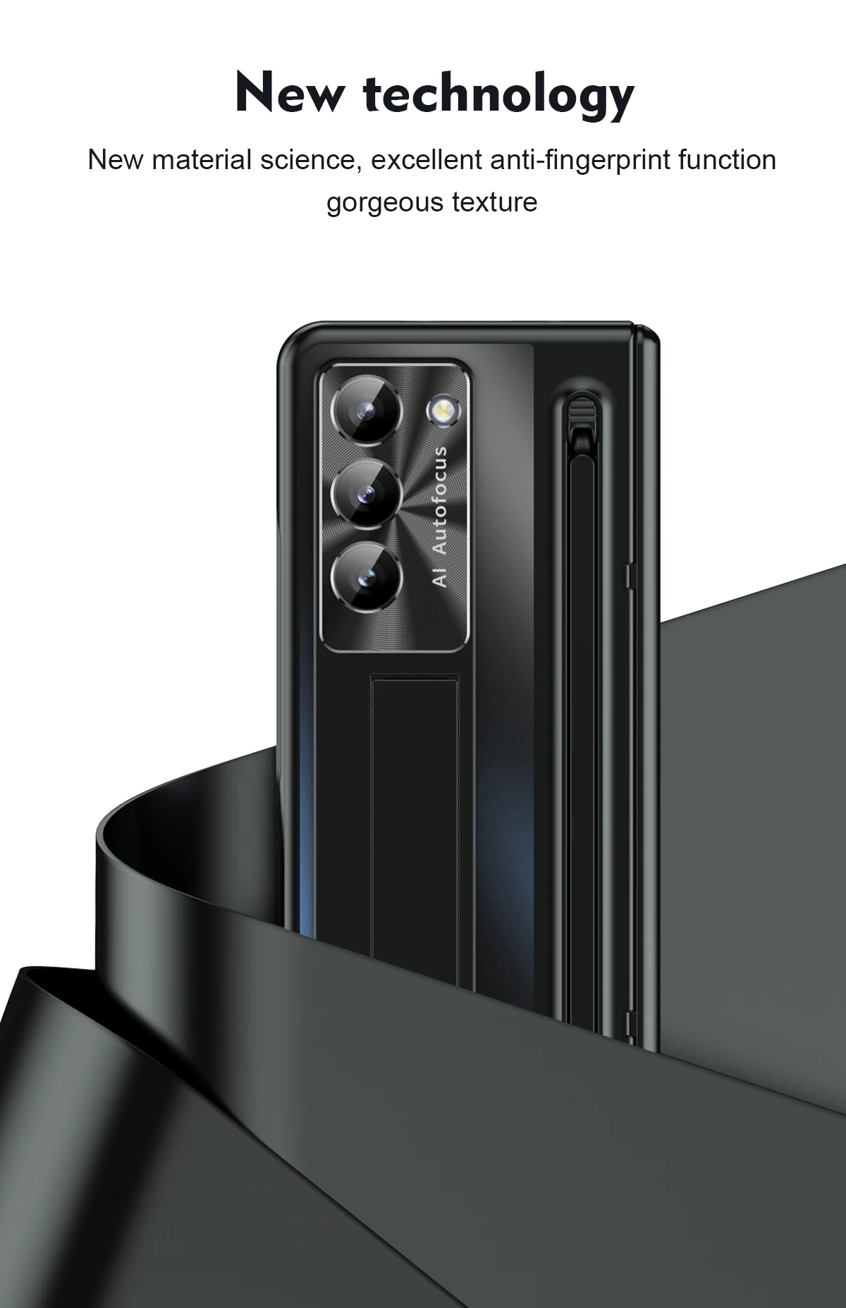 Shockproof Case for Samsung Galaxy Z Fold 6/5/4, Hinge Armor with Touch Pen & Kickstand - onlinemegasale.com