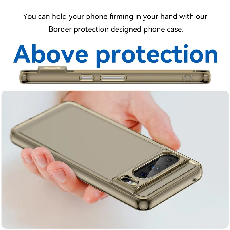 Transparent Shockproof Bumper Case For Google Pixel 8 Series - onlinemegasale.com