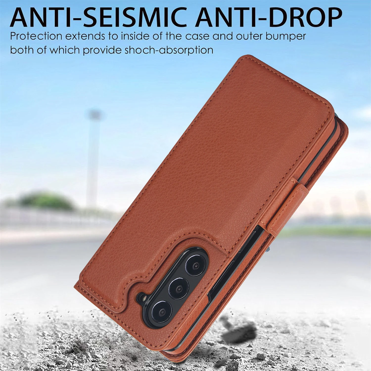 Luxury Leather Stand Wallet Case for Samsung Galaxy Z Fold 6/5/4/3 | Folding Card Bag with S Pen Slot - onlinemegasale.com Luxury Leather Stand Wallet Case for Samsung Galaxy Z Fold 6/5/4/3 | Folding Card Bag with S Pen Slot - onlinemegasale.com
