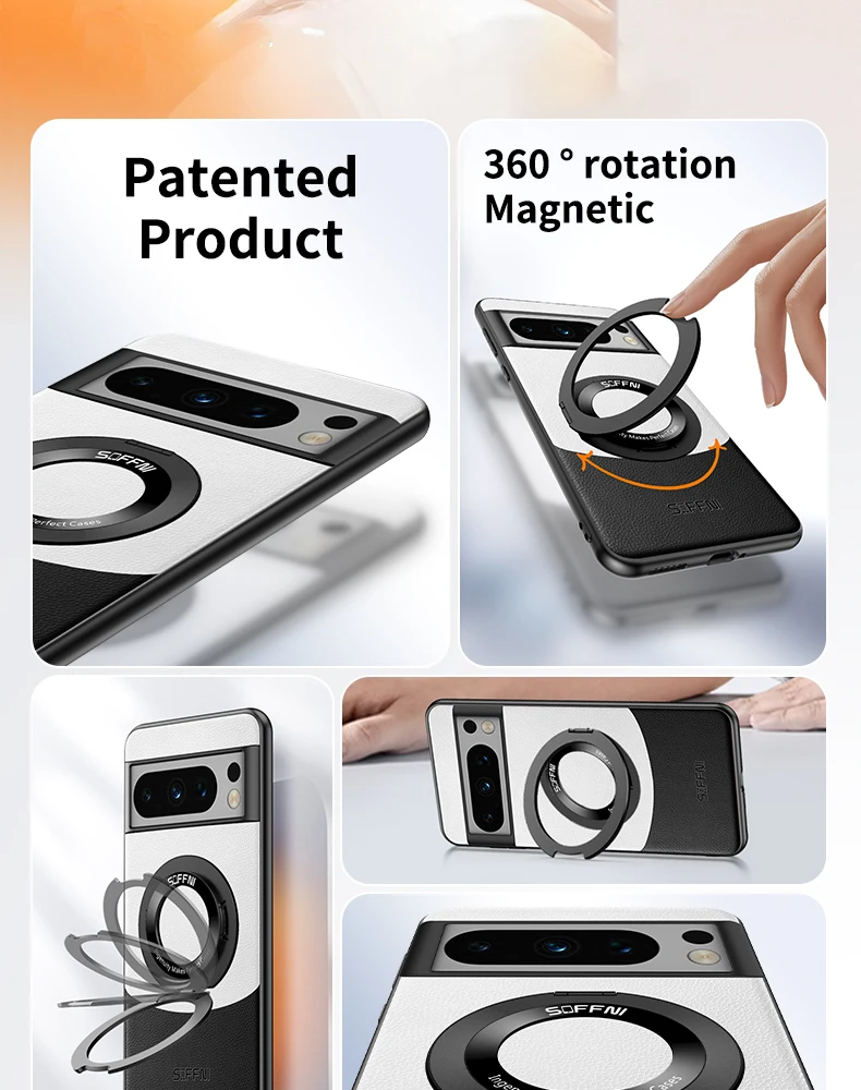 Magsafe Case with Ring For Google Pixel 8 Series - onlinemegasale.com