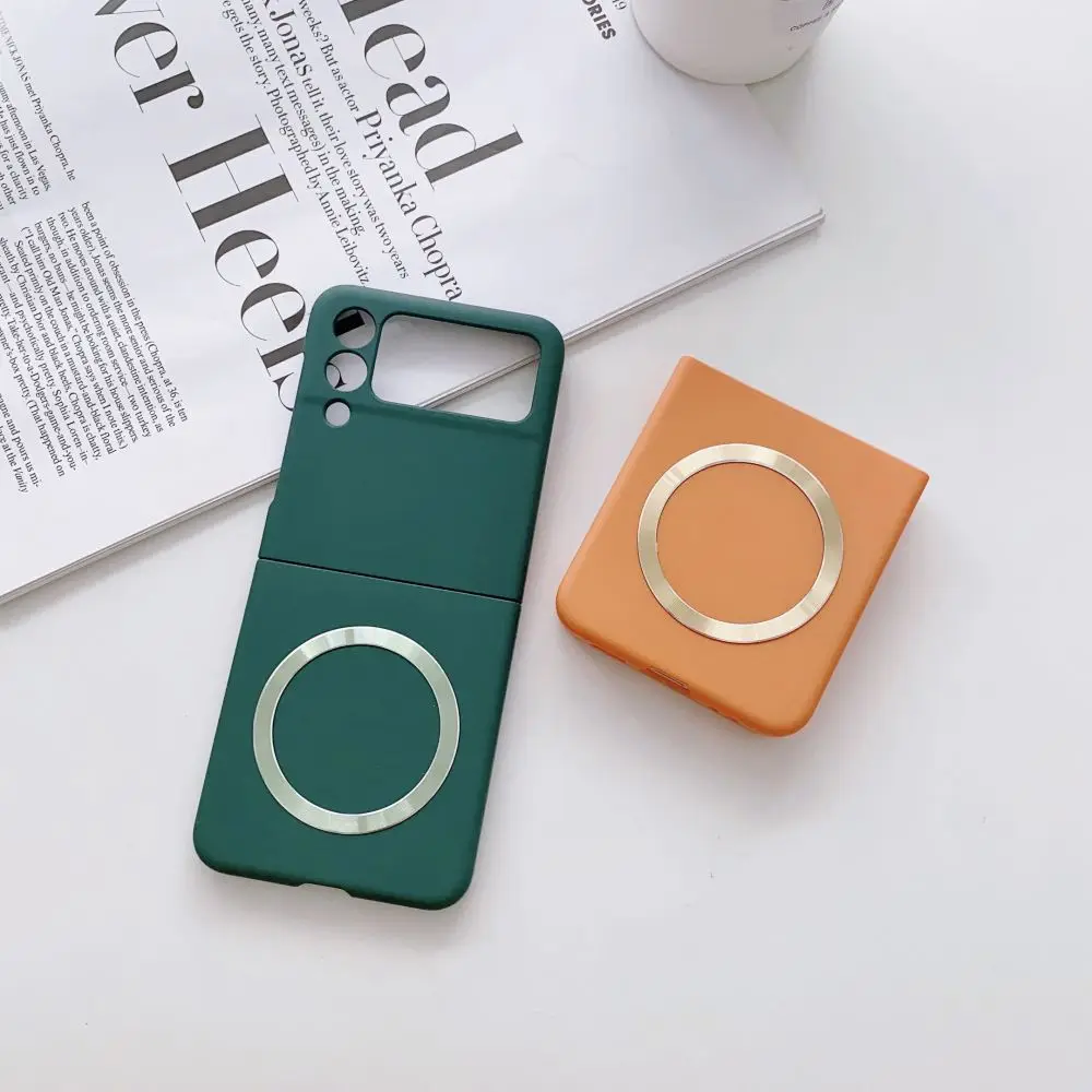wireless charging magnetic case For Samsung Galaxy Z Flip - onlinemegasale.com
