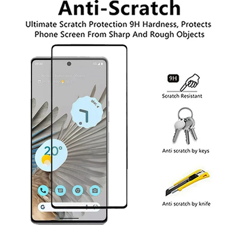 Google Pixel 7 Pro 2in1 Full Screen Protector - onlinemegasale.com