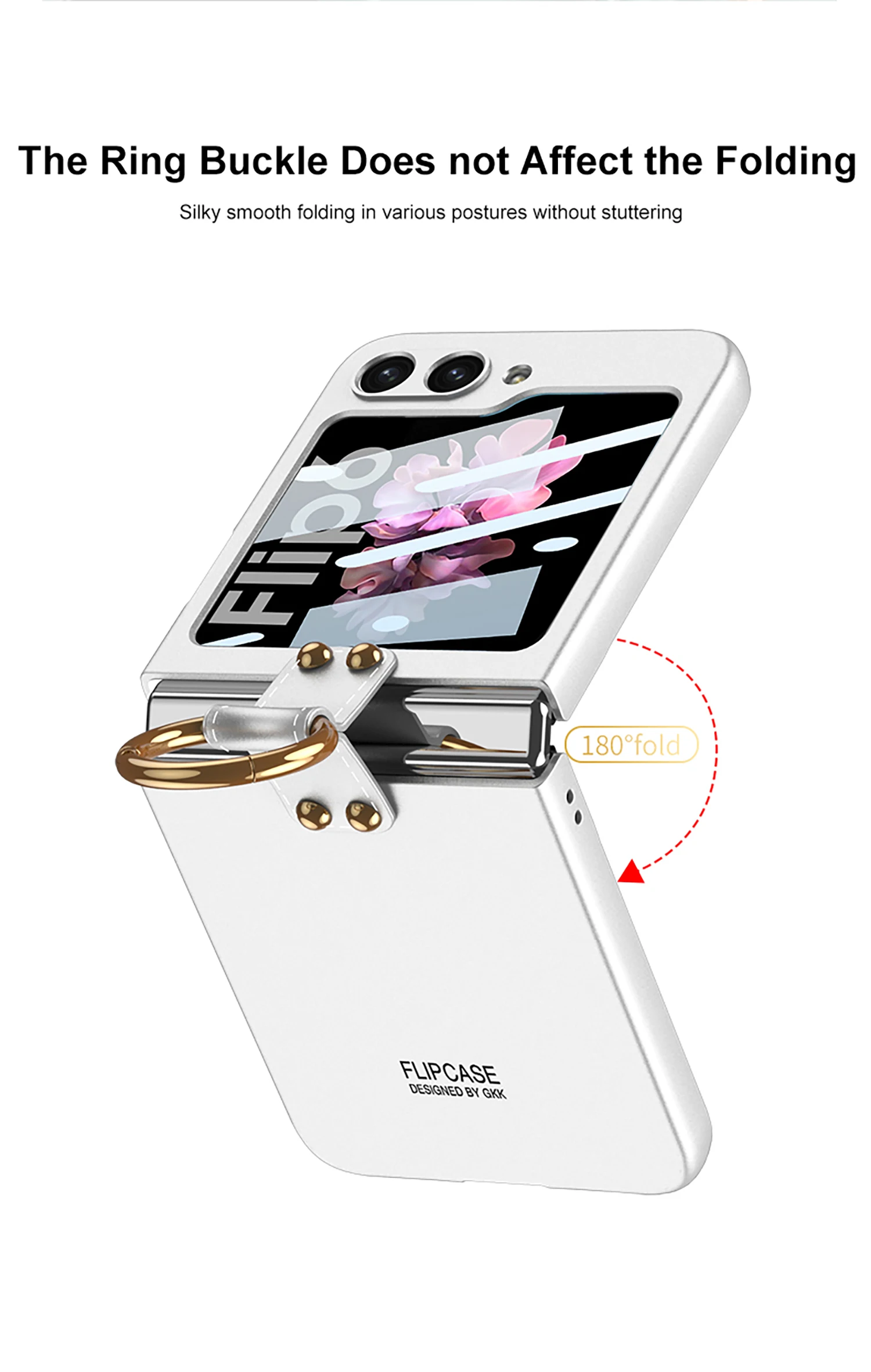 Ultra Thin Case with Ring Holder for Samsung Galaxy Z Flip 6 - onlinemegasale.com