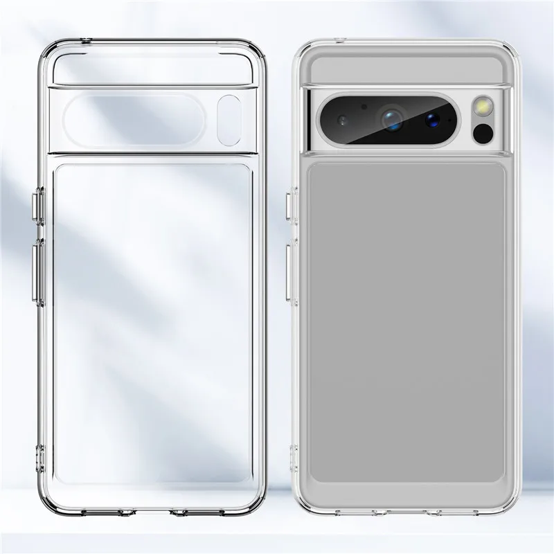 Transparent Shockproof Bumper Case For Google Pixel 8 Series - onlinemegasale.com