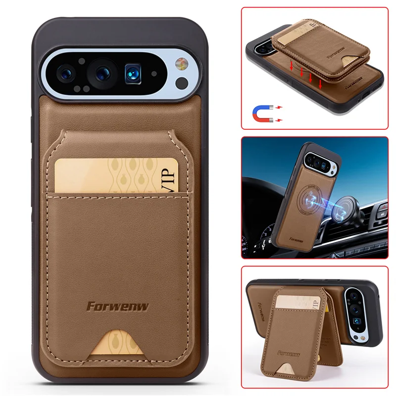 Magnetic Leather Case with Wallet For Google Pixel Series - onlinemegasale.com Magnetic Leather Case with Wallet For Google Pixel Series - onlinemegasale.com