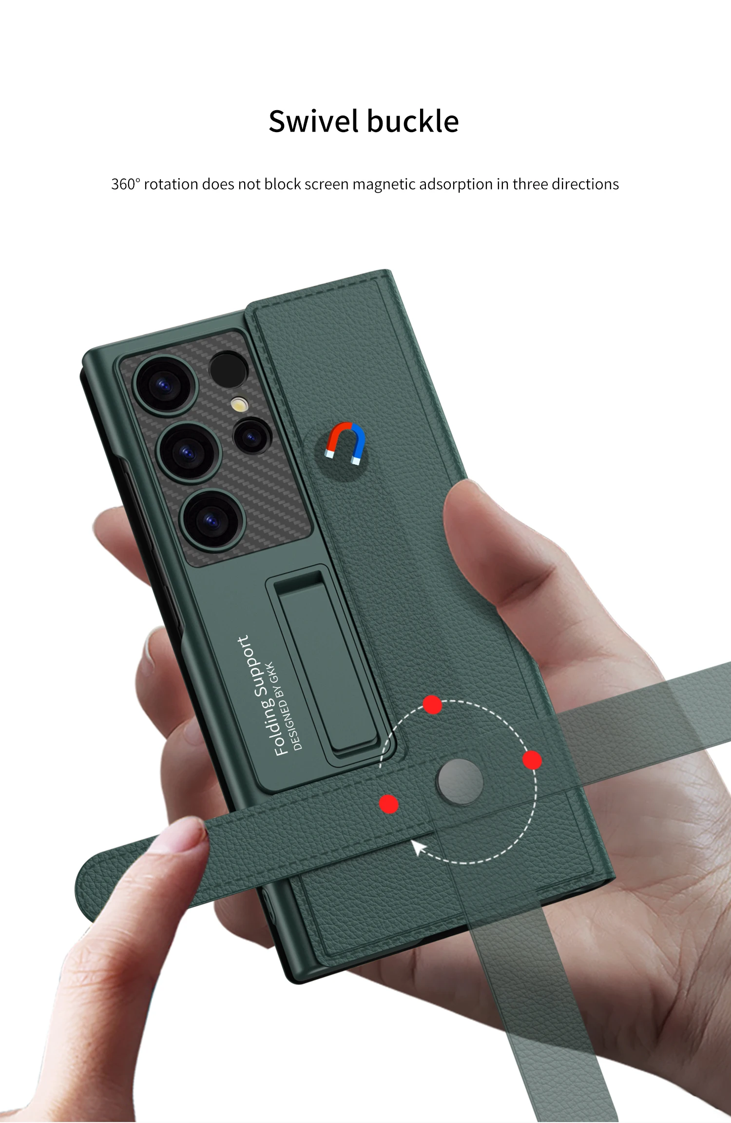 Leather Flip Card Clip Wallet Phone Case For Samsung Galaxy S Series - onlinemegasale.com