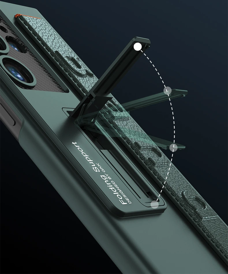 Wrist Strap Holder Kickstand Case For Samsung Galaxy S23 Ultra S23 Series - onlinemegasale.com