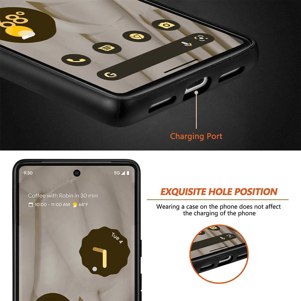 Magnetic Leather Wireless Charging Case For Google Pixel 8 Series - onlinemegasale.com