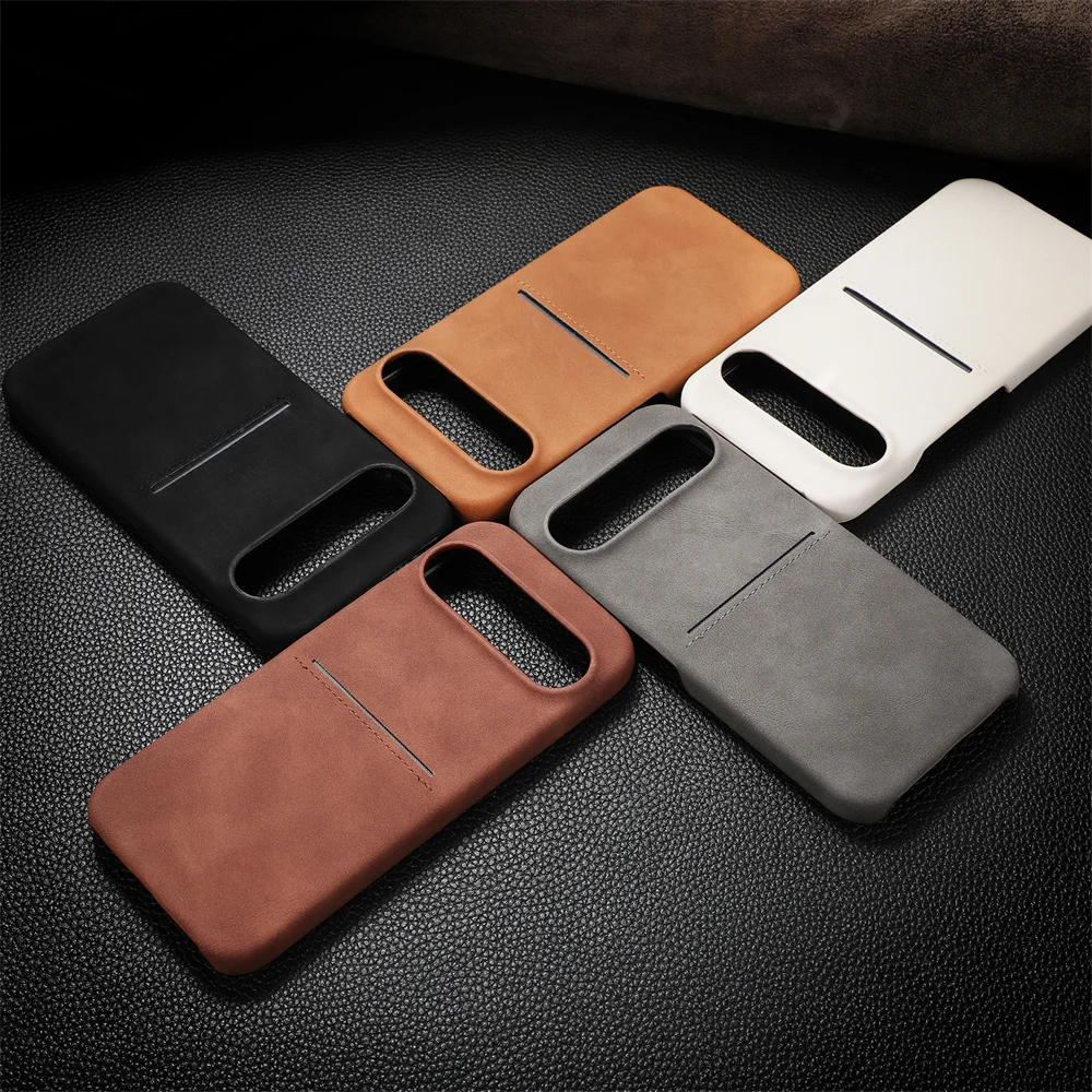 Leather Case with Card Slot For Google Pixel 9 Series - onlinemegasale.com