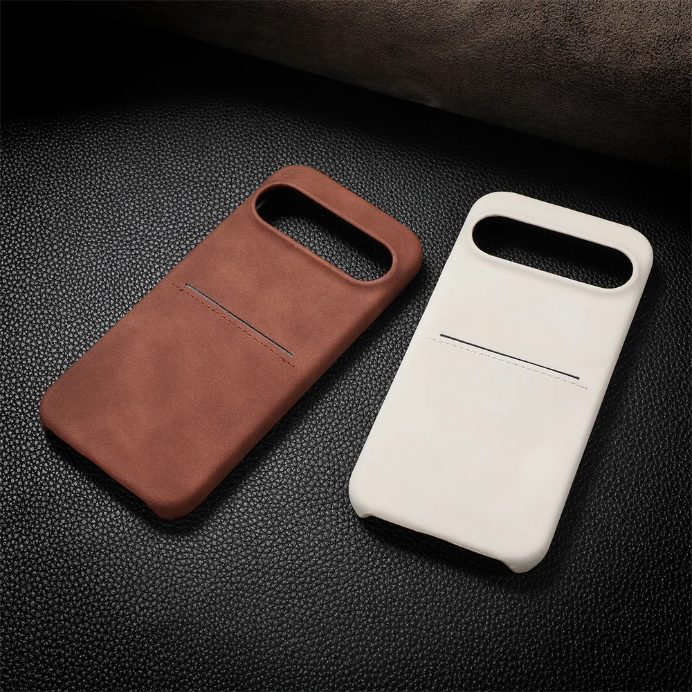 Leather Case with Card Slot For Google Pixel 9 Series - onlinemegasale.com