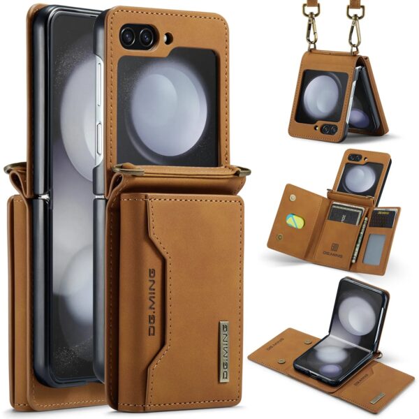 2 in 1 Detachable Leather Wallet For Case Samsung Galaxy Z Flip Phones