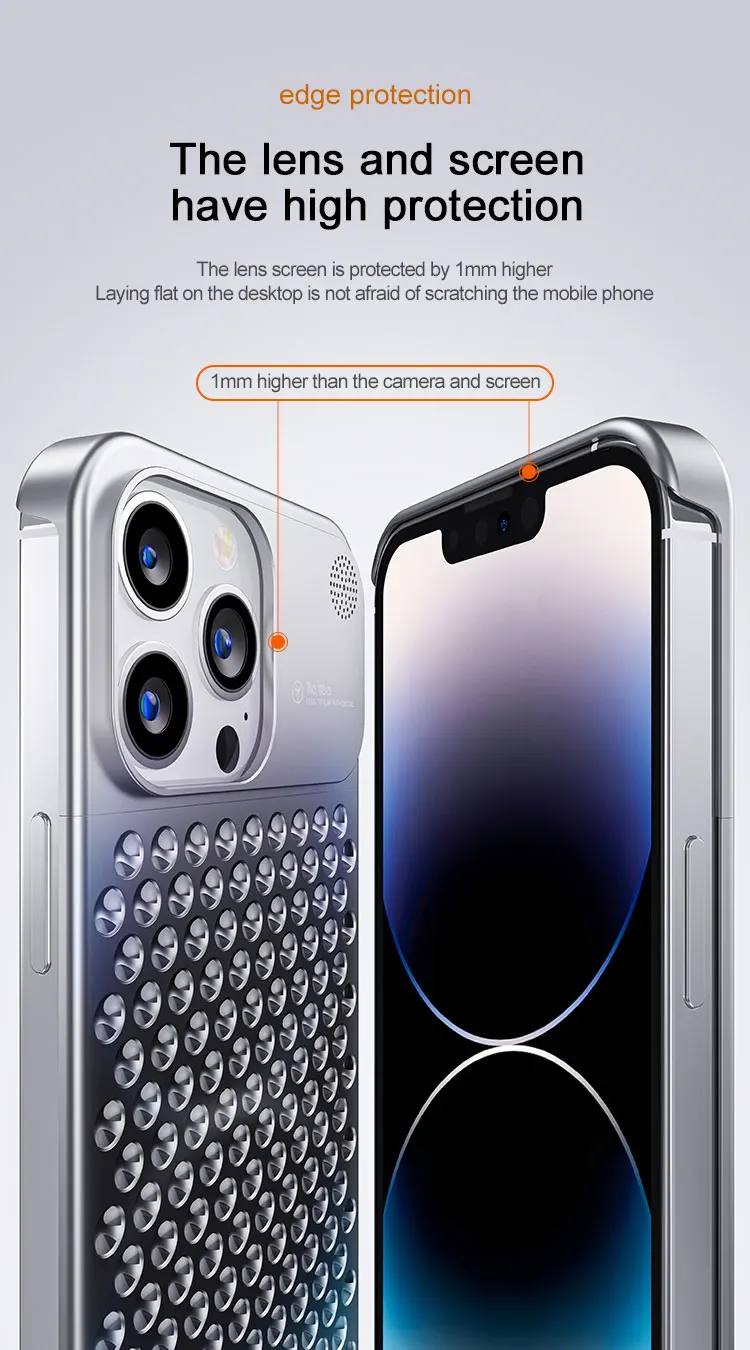 Aluminum Alloy Heat Dissipation Phone Case - onlinemegasale.com