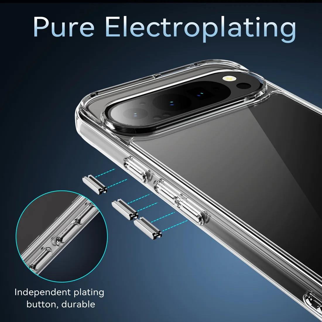 Armor Transparent Case For Google Pixel 9 Series - onlinemegasale.com