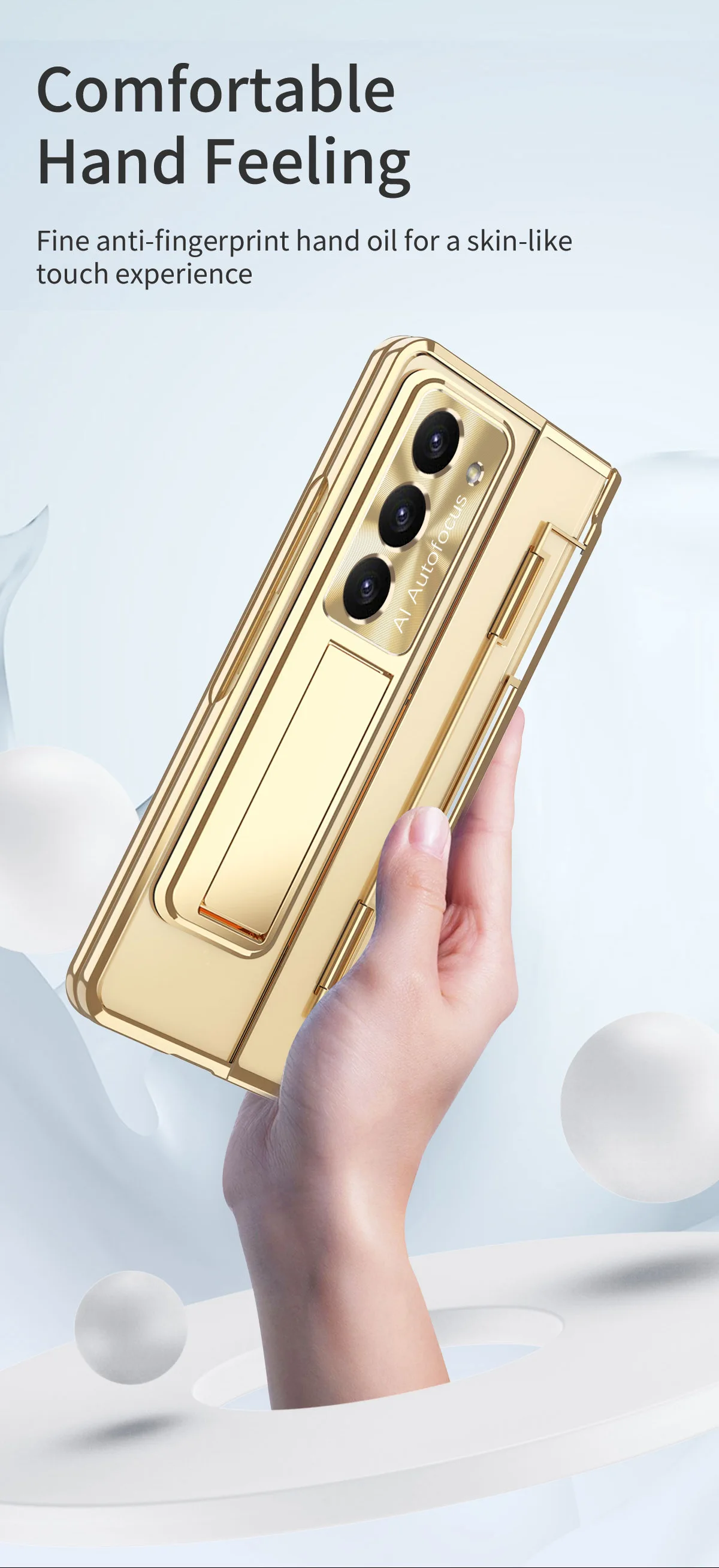 Transparent Case with Bracket For Samsung Galaxy Z Fold Series - onlinemegasale.com