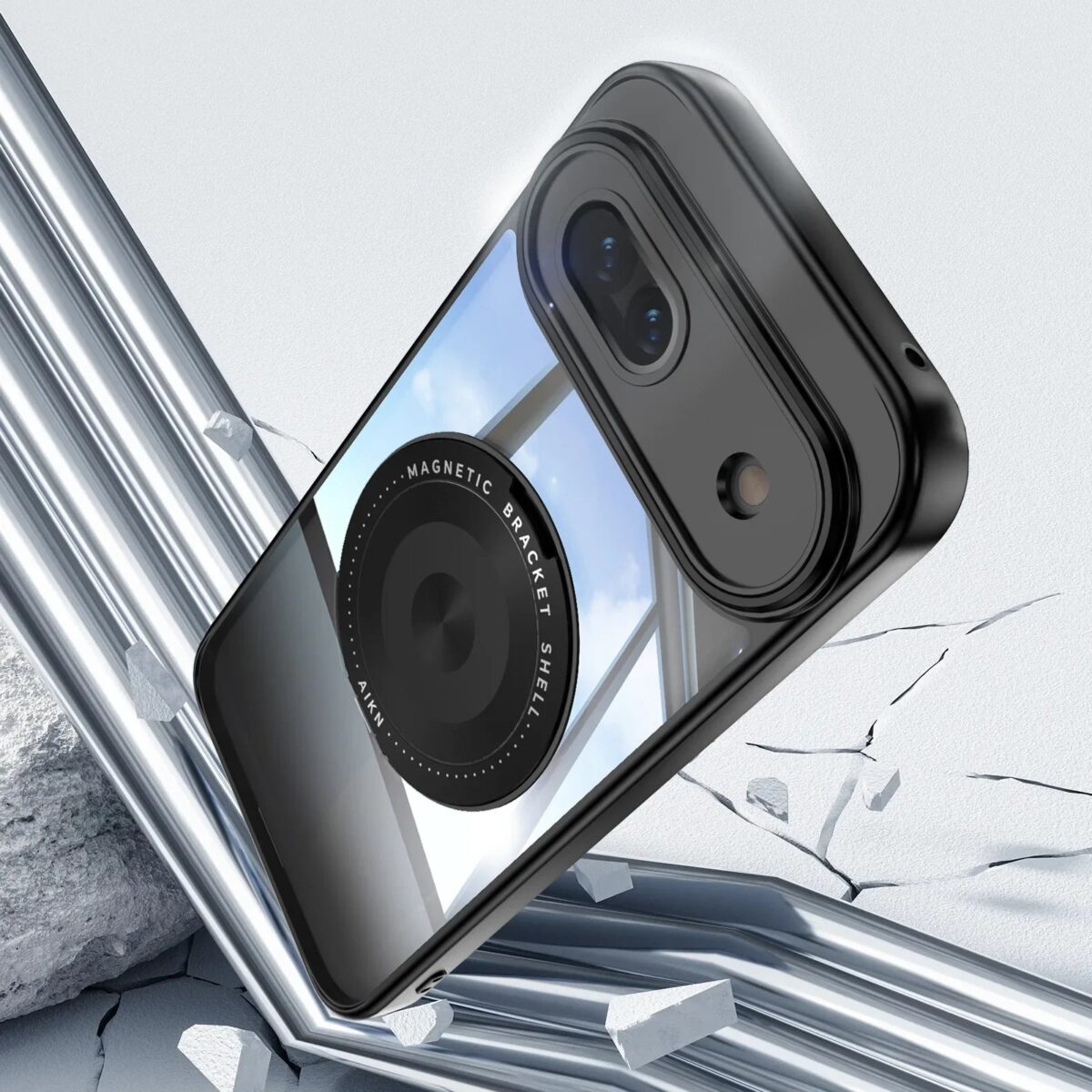 Shockproof Magnetic Case with Stand For Google Pixel 9 Series - onlinemegasale.com