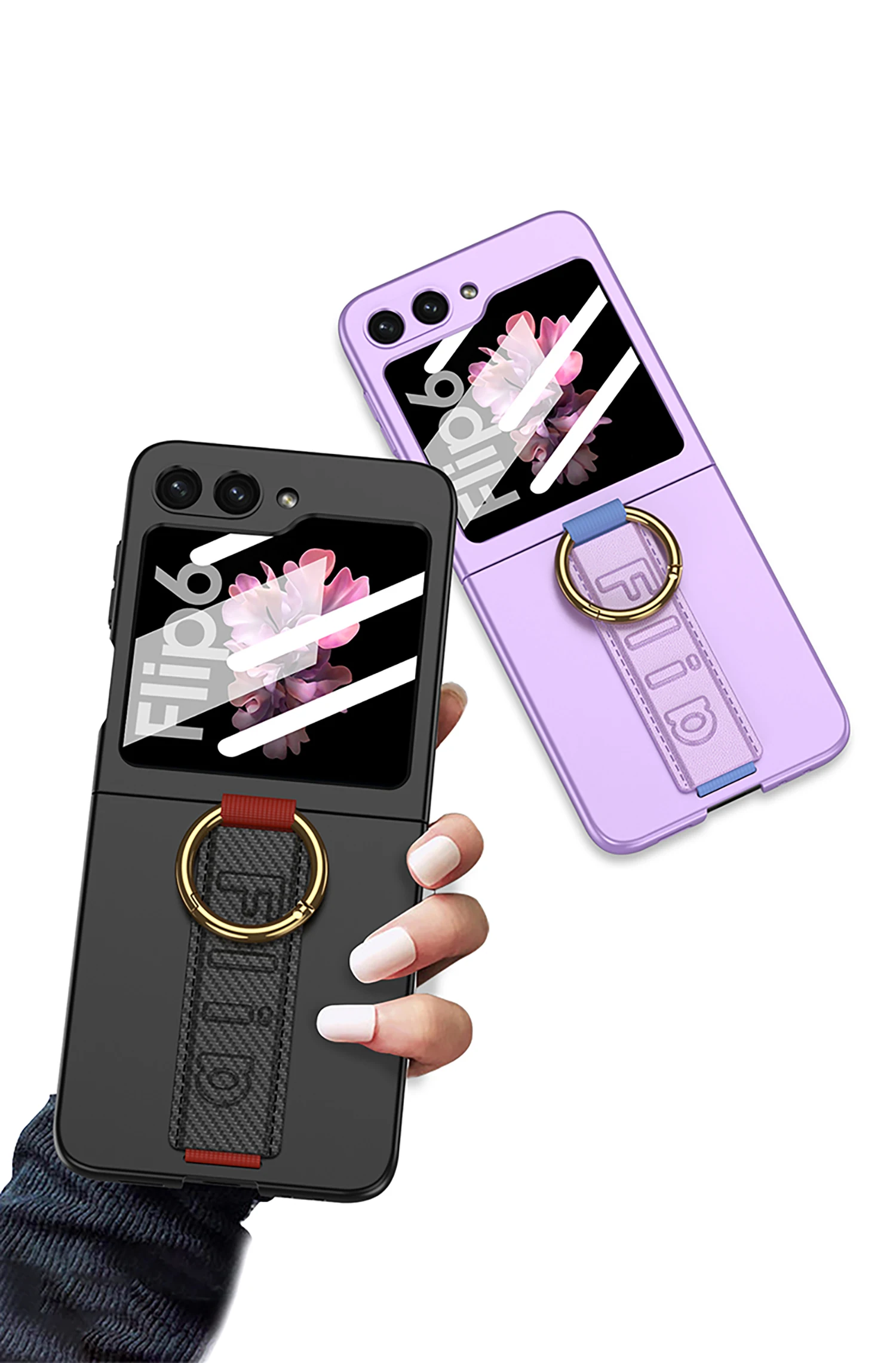 Ultra Thin Case with Strap for Samsung Galaxy Z Flip 6 - onlinemegasale.com