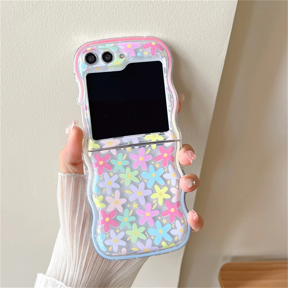 Colorful Flower Case for Samsung Galaxy Z Flip Series - onlinemegasale.com