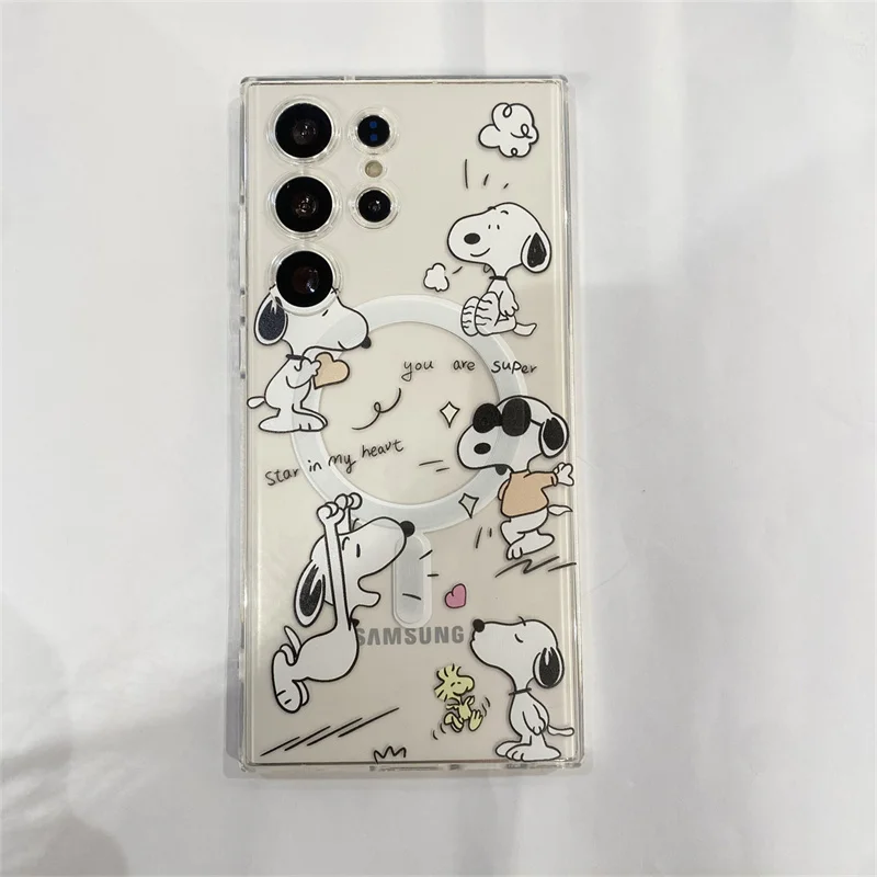 Cute Snoopy Charlie Brown Peanuts Case For Samsung Galaxy S Series - onlinemegasale.com