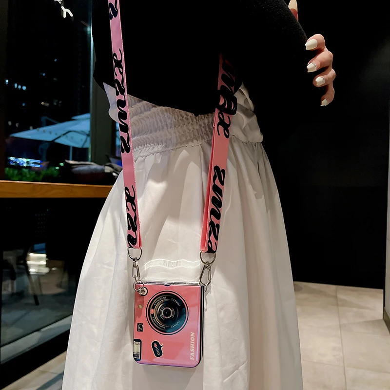 Blu Ray Camera Case With Lanyard For Samsung Galaxy Z Flip 5 - onlinemegasale.com Blu Ray Camera Case With Lanyard For Samsung Galaxy Z Flip 5 - onlinemegasale.com