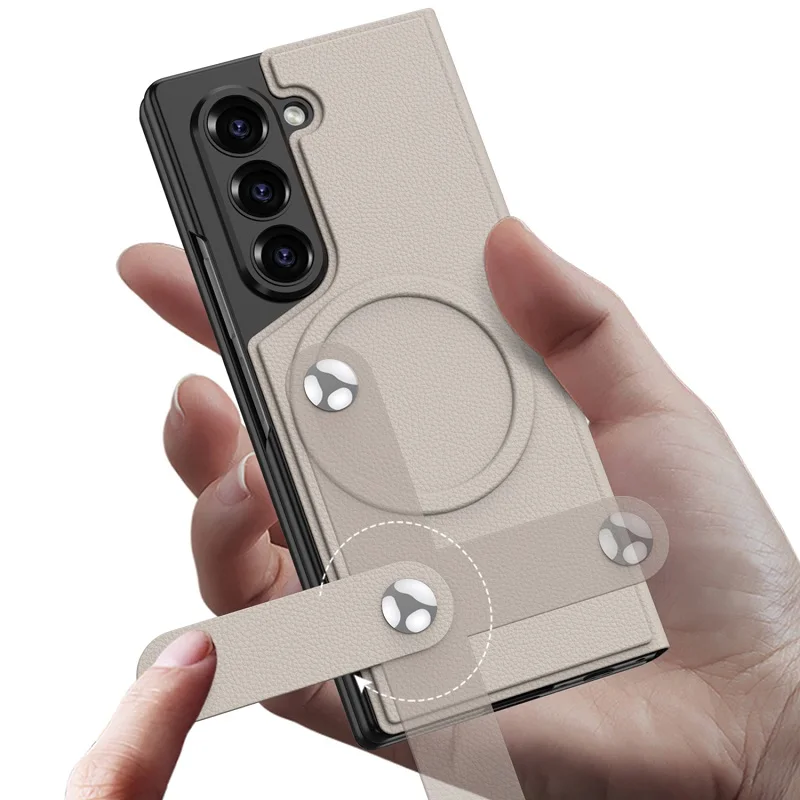 Magnetic Fiber Leather Case for Samsung Galaxy Z Fold 6 with MagSafe Charging | Split Body Protective Cover - onlinemegasale.com Magnetic Fiber Leather Case for Samsung Galaxy Z Fold 6 with MagSafe Charging | Split Body Protective Cover - onlinemegasale.com