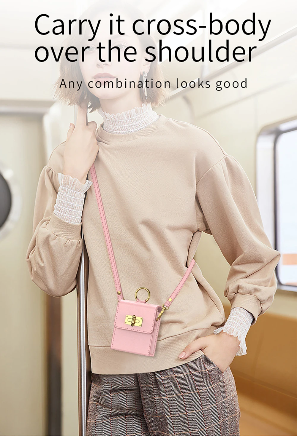 Leather Crossbody Bag Case for Samsung Galaxy Z Flip 5 - onlinemegasale.com Leather Crossbody Bag Case for Samsung Galaxy Z Flip 5 - onlinemegasale.com