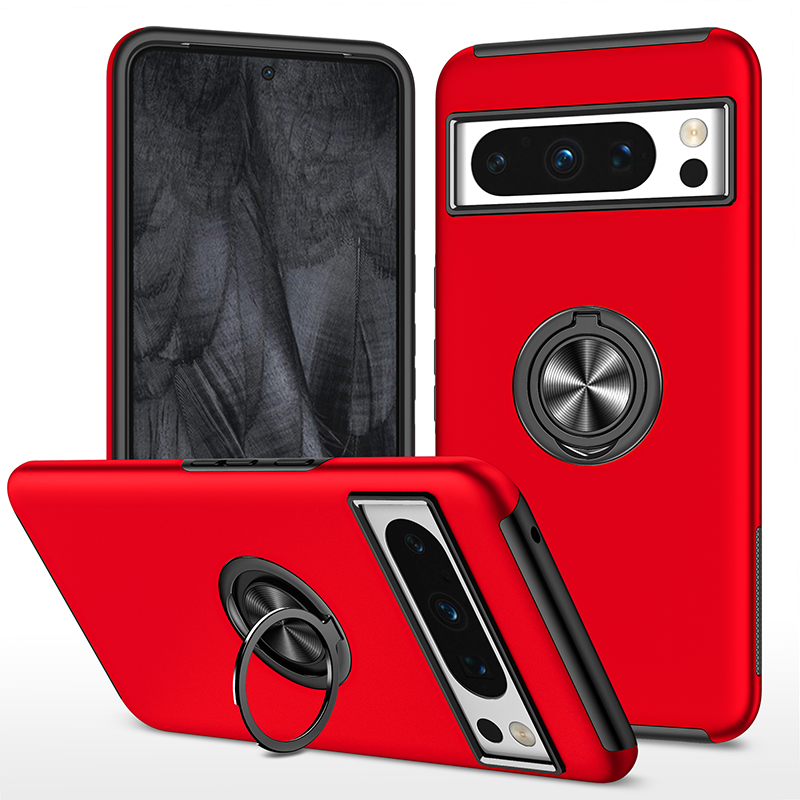 Armor Shockproof Case with Ring Stand For Google Pixel 8 Series - onlinemegasale.com
