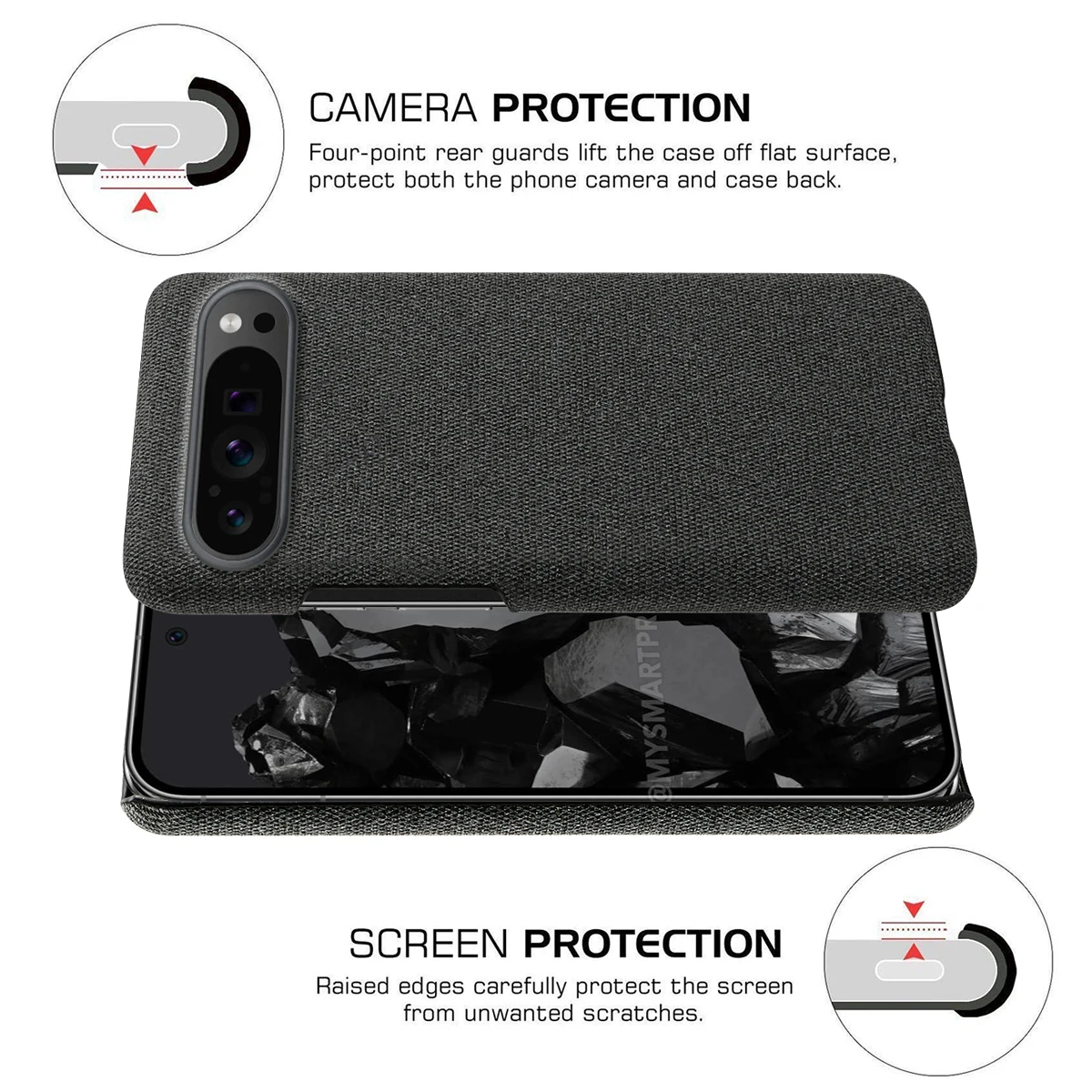 Luxury Fabric Case For Google Pixel 9 Series - onlinemegasale.com