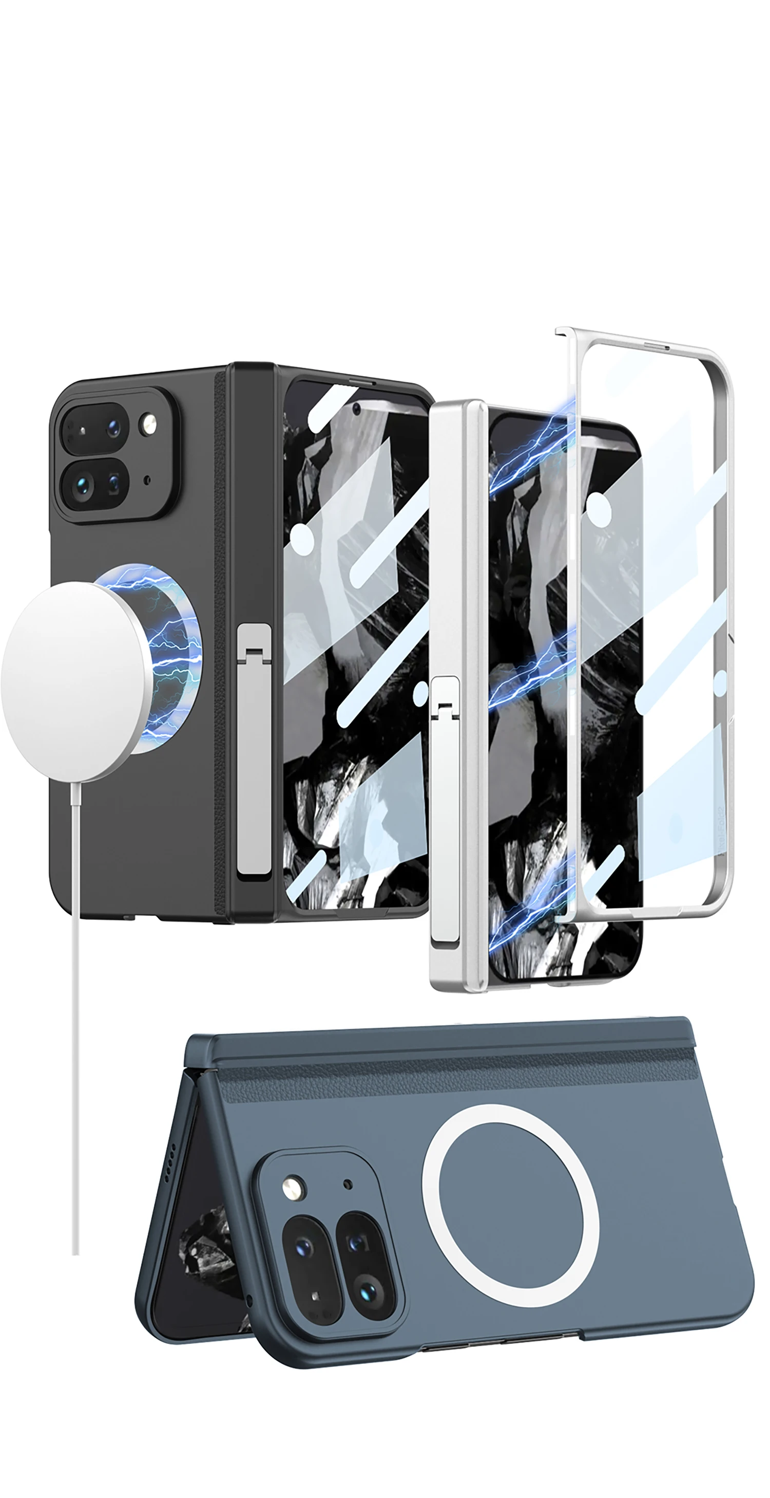 Full Protection Case with Magsafe For Google Pixel 9 Pro Fold - onlinemegasale.com