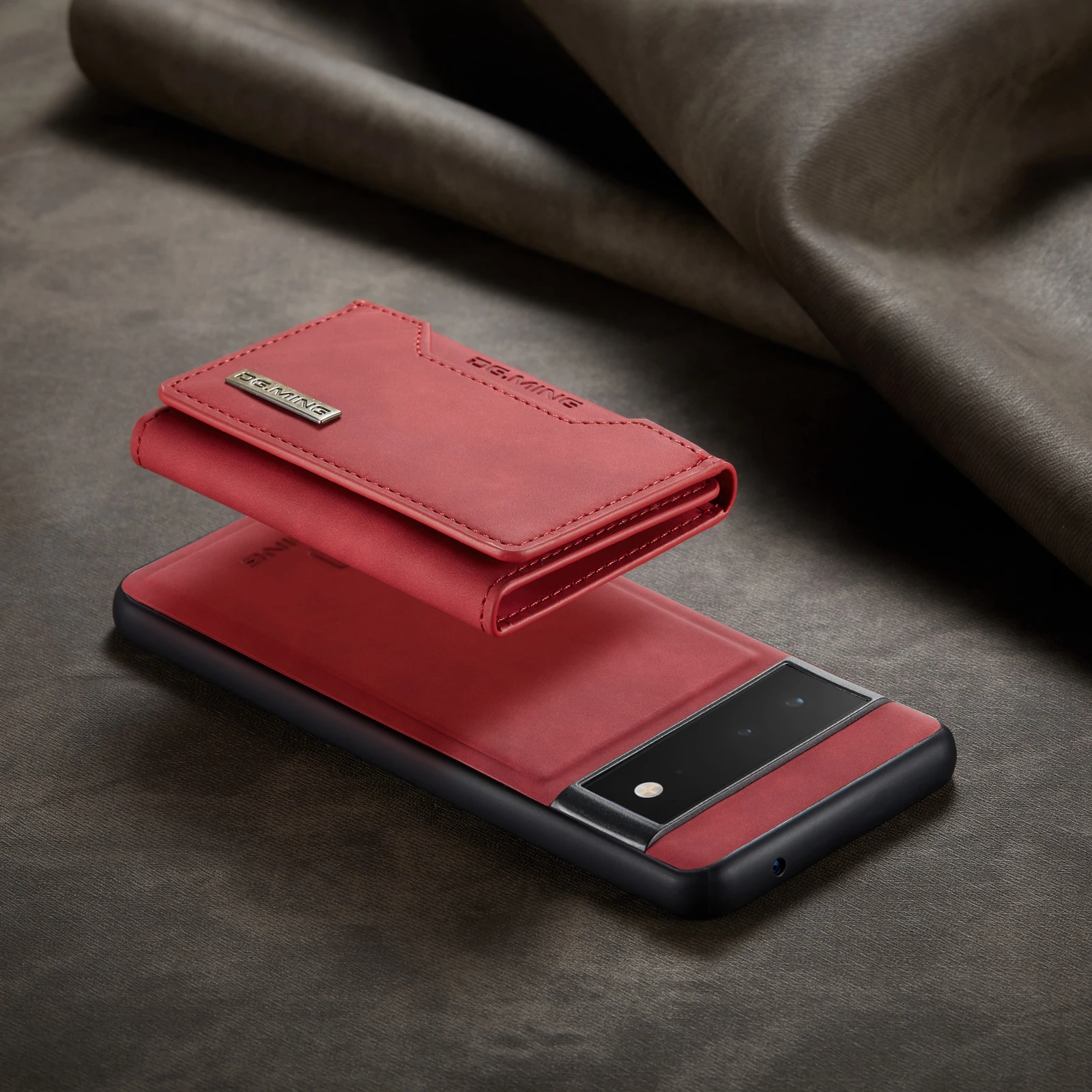 2 in 1 Detachable Leather Wallet Case For Google Pixel Phones - onlinemegasale.com