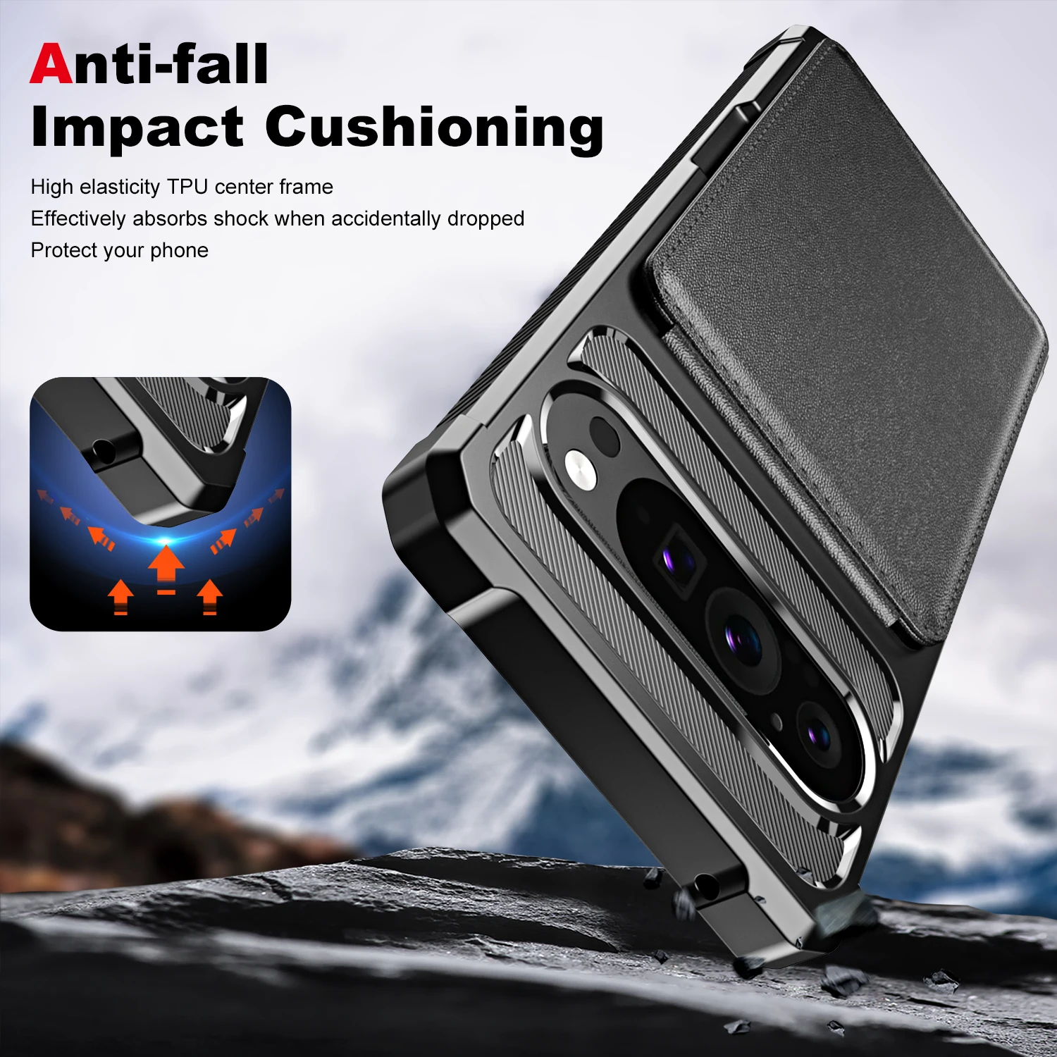 Leather Case with Magnetic Card Slot For Google Pixel 9 Series - onlinemegasale.com Leather Case with Magnetic Card Slot For Google Pixel 9 Series - onlinemegasale.com