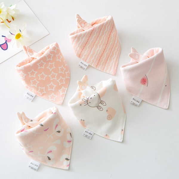 Cartoon Bandana Bibs (5pcs)