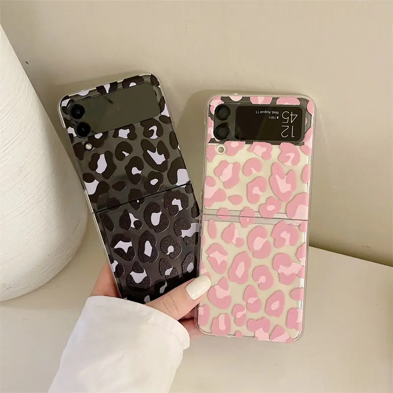 Pink Leopard Luxury Phone Case for Samsung Galaxy Z - onlinemegasale.com