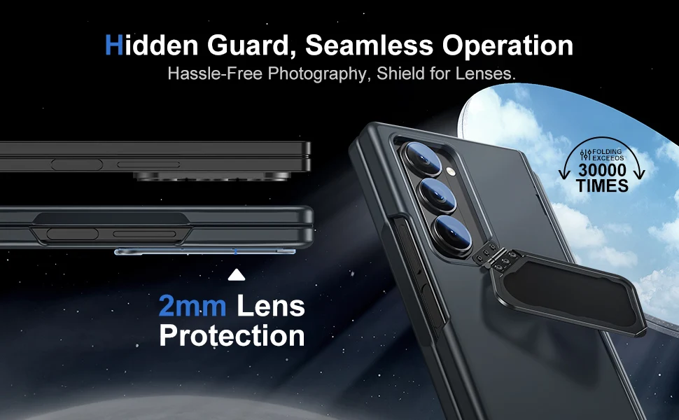 Shockproof Case with Camera Stand Cover & Pen Holder For Samsung Galaxy Z Fold 6 - onlinemegasale.com Shockproof Case with Camera Stand Cover & Pen Holder For Samsung Galaxy Z Fold 6 - onlinemegasale.com