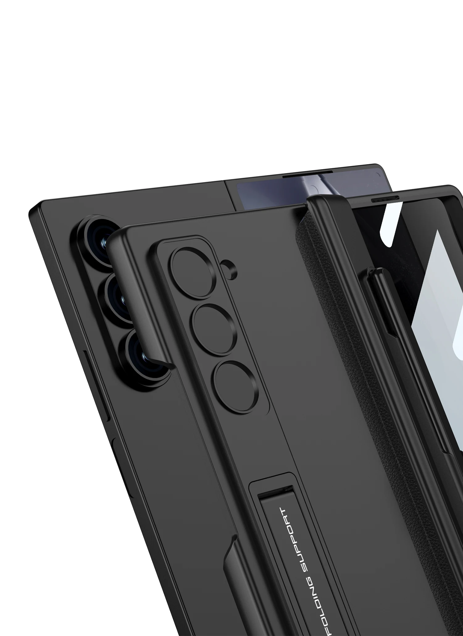 Shockproof Case with Pen Holder & Privacy Screen Protection For Galaxy Z Fold 6 - onlinemegasale.com