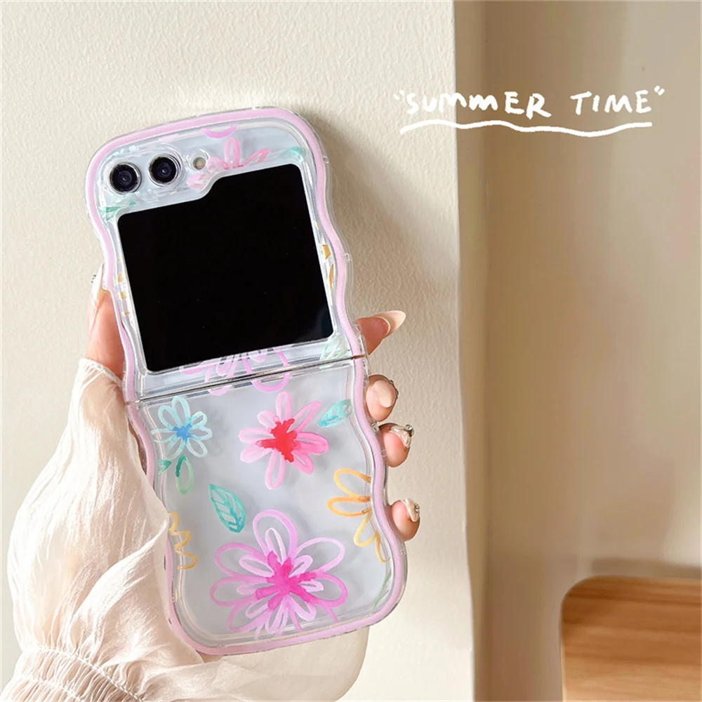 Colorful Flower Case for Samsung Galaxy Z Flip Series - onlinemegasale.com