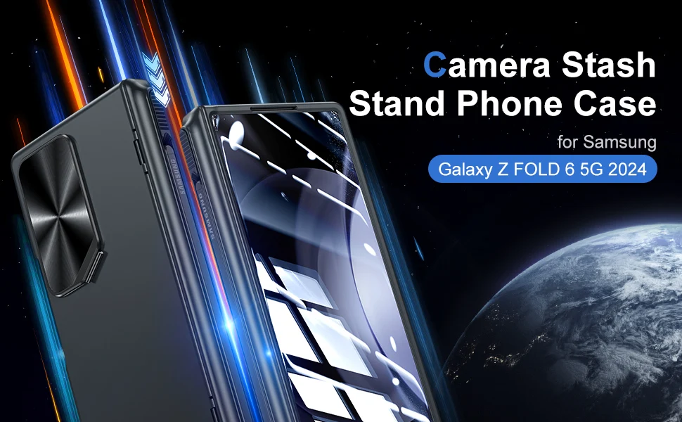 Shockproof Case with Camera Stand Cover & Pen Holder For Samsung Galaxy Z Fold 6 - onlinemegasale.com Shockproof Case with Camera Stand Cover & Pen Holder For Samsung Galaxy Z Fold 6 - onlinemegasale.com