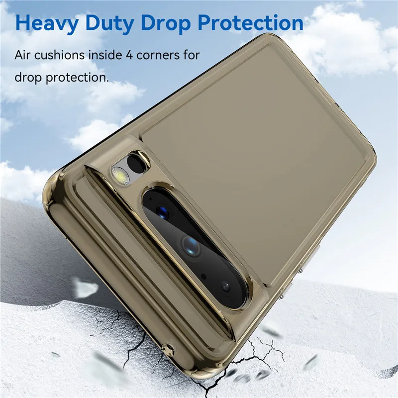 Transparent Shockproof Bumper Case For Google Pixel 8 Series - onlinemegasale.com