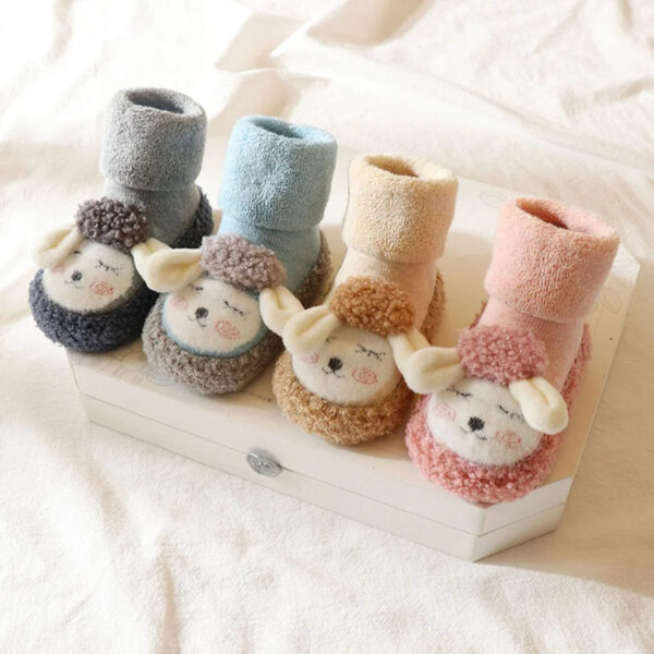 Adorable Lamb-Themed Baby Soft Booties