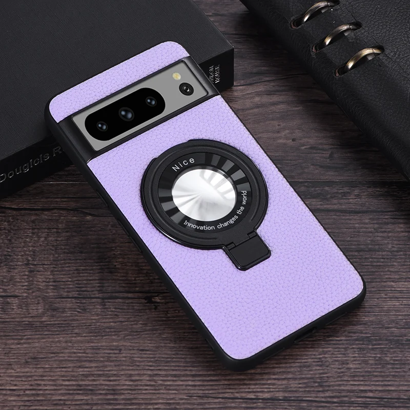 Premium Leather Magnetic Wireless Charging Case For Google Pixel Series - onlinemegasale.com