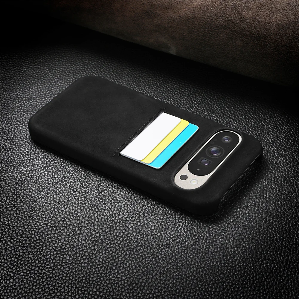 Leather Case with Card Slot For Google Pixel 9 Series - onlinemegasale.com