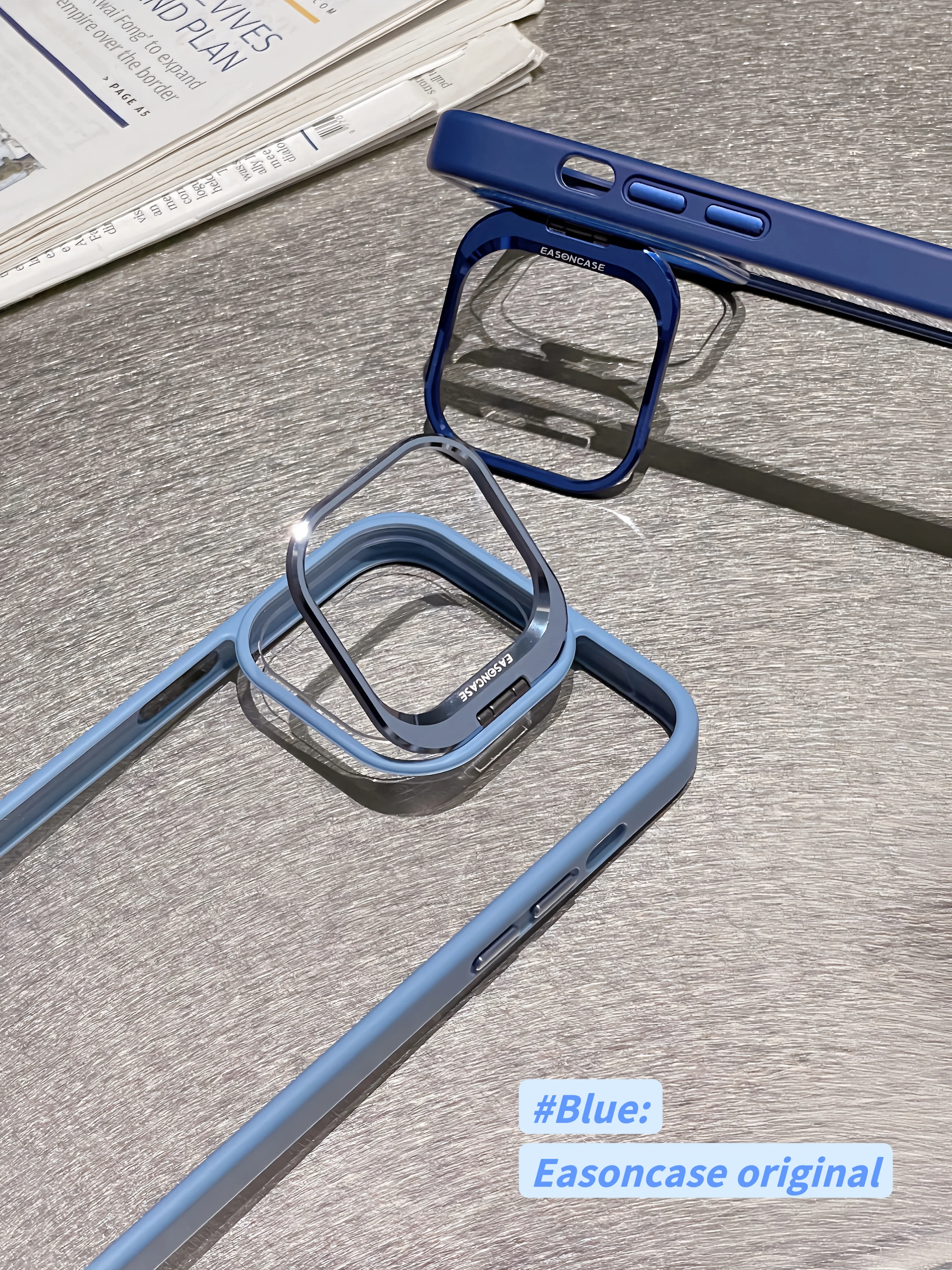 Lens Metal Ring Protector Stand Phone Case For iPhone - onlinemegasale.com