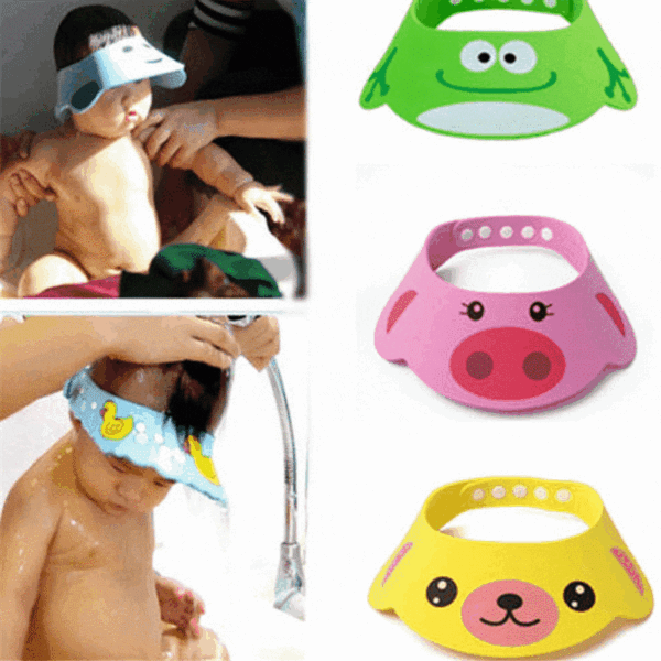 Cute Adjustable Baby Shower Cap