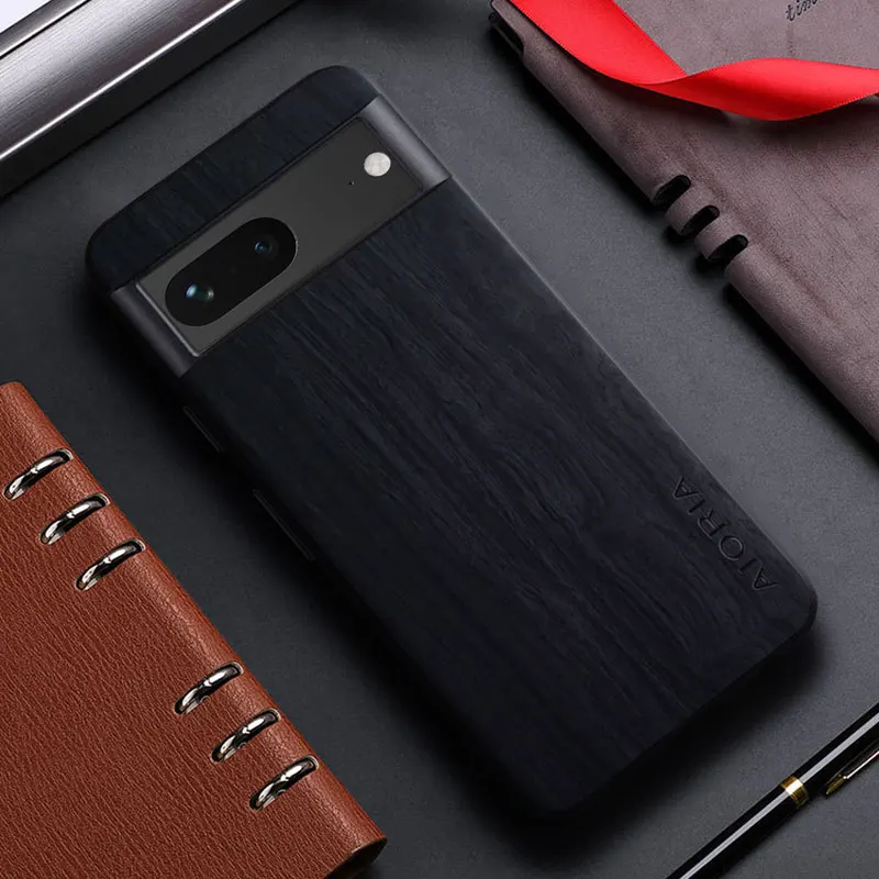 Bamboo Wood Pattern Leather Phone Case For Google Pixel 7 Pro - onlinemegasale.com