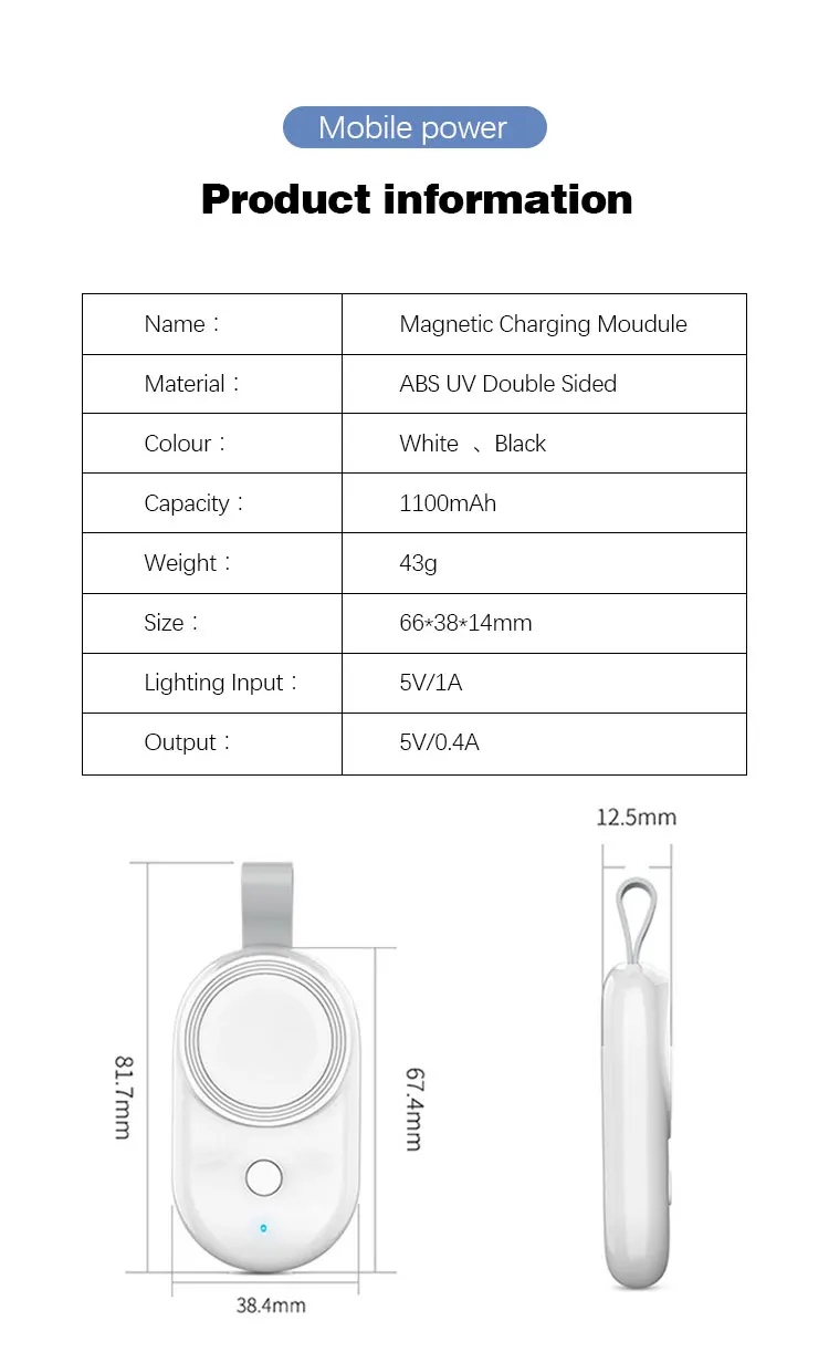 Mini Power Bank for Apple Watch Series - onlinemegasale.com