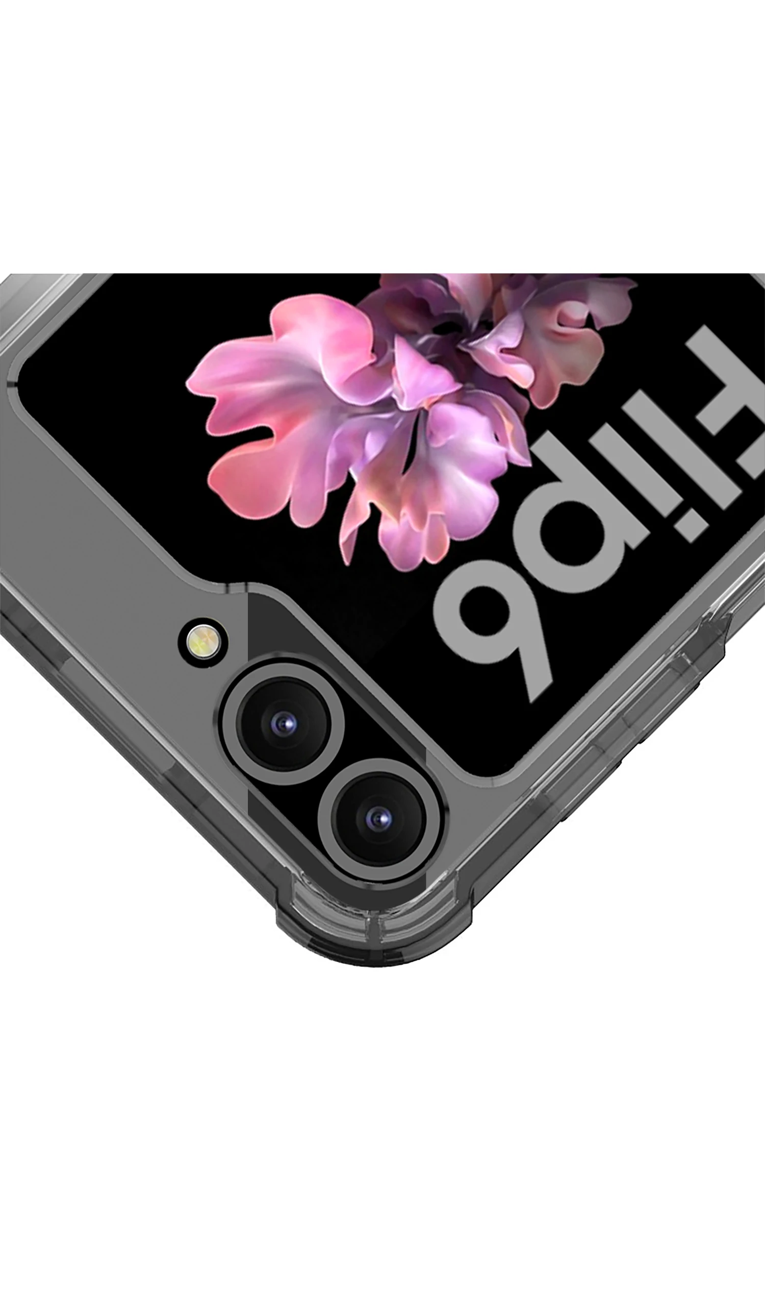 Transparent Shockproof Case with Ring Holder for Samsung Galaxy Z Flip 6 - onlinemegasale.com