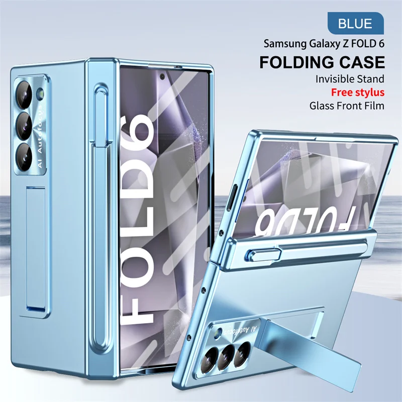 360° Protective Case for Samsung Galaxy Z Fold 6/5/4/3 with Screen Protector & Stylus - onlinemegasale.com